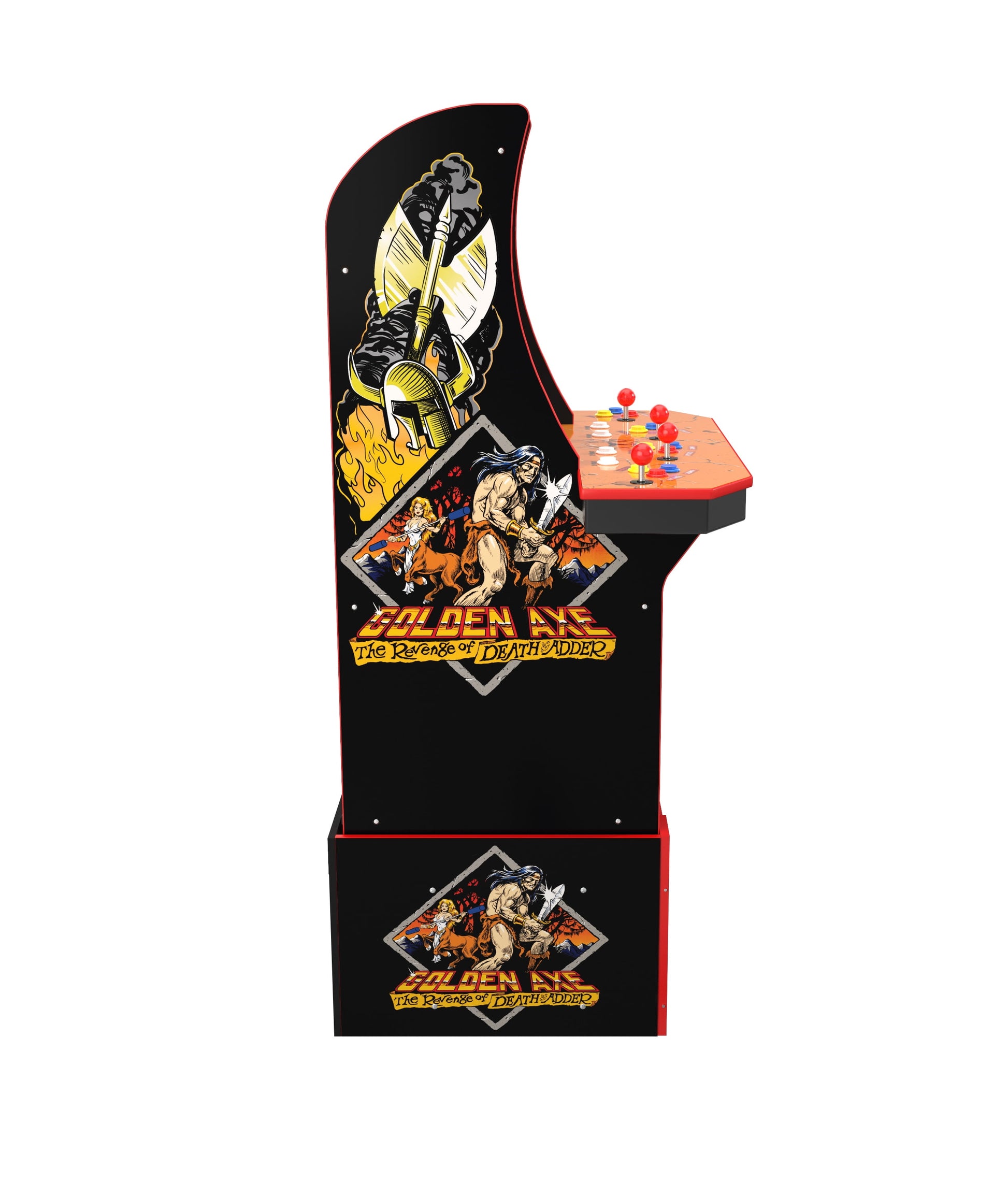 Golden Axe Arcade with Riser and Lit Marquee